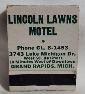 Lincoln Lawns Motel (Lincoln Lawns Motel Apartments) - Matchbook